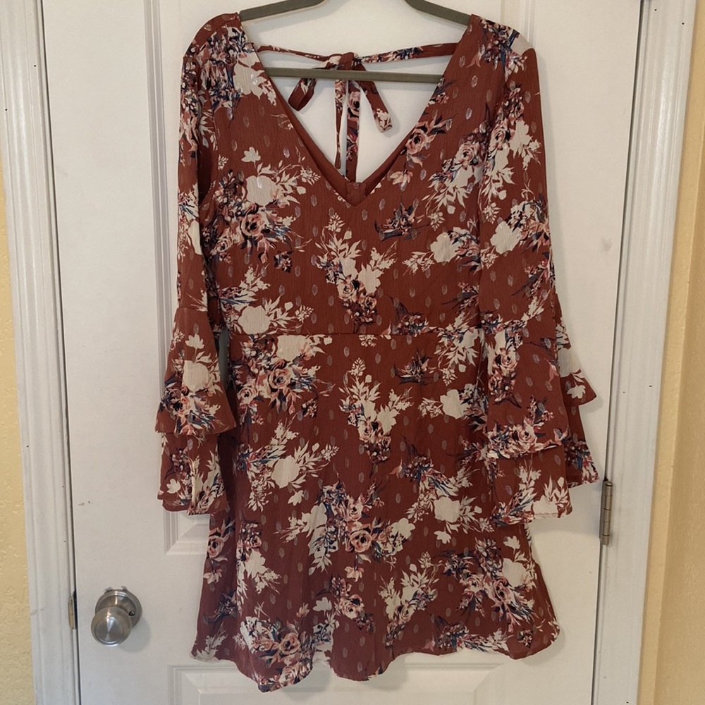 Long sleeve Mini Dress Size M - Picture 6 of 11
